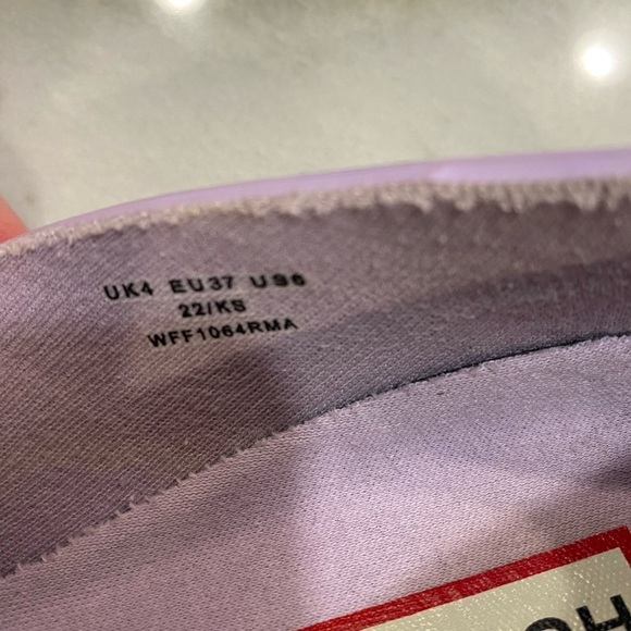 Hunter Penny Loafers size 6 Coral Print Purple Dawn Waterproof - Picture 9 of 15